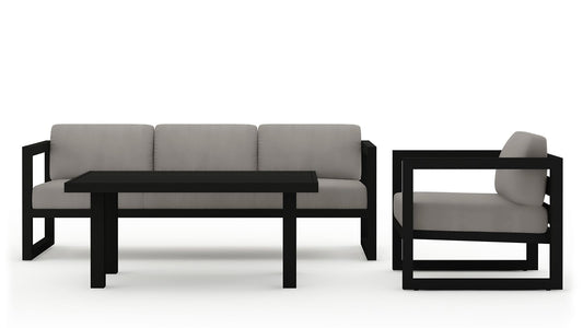 Harmonia Living - Avion Classic 3 Piece Sofa Set | AVN-BK-SET138