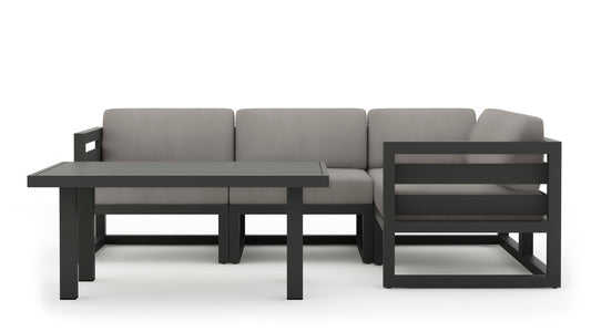 Harmonia Living - Avion Classic 5 Piece Sectional Set - Slate | AVN-SL-SET203