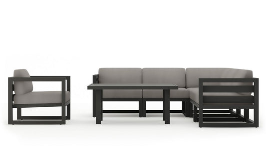 Harmonia Living - Avion Classic 7 Piece Sectional Set - Slate | AVN-SL-SET212