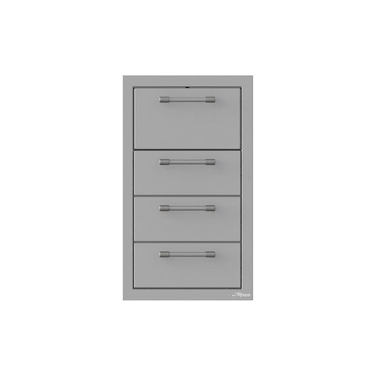 Alfresco AXE-3DRTH-SC Triple Drawer and Towel Holder Combo, 17-Inch