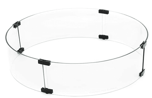 AZ Patio Heaters 22 Inch Round Glass Wind Screen | AWS-RND22