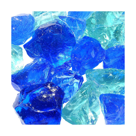 AZ Patio Heaters 30-50mm Landscape Recycled Glass in Bahama Blend | LR30-GLASS-BB