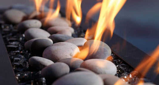 Barbara Jean Linear Outdoor Fire Stands Barbara Jean - Fire Stand with Linear Burner 24" - Flat Black