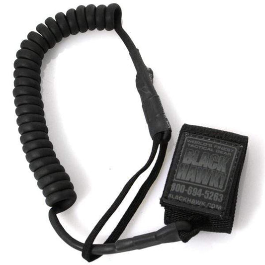 Blackhawk Public Safety/L.E. : Accessories Blackhawk Tactical Pistol Lanyard Coiled Black