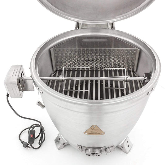 Blaze Accessories Kamado Grill Kamado Rotisserie Kit with Charcoal Basket