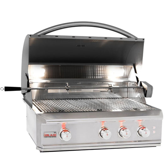 Blaze Gas Grills 34" 3 Burner PRO Built In Grill Head LP/ NG