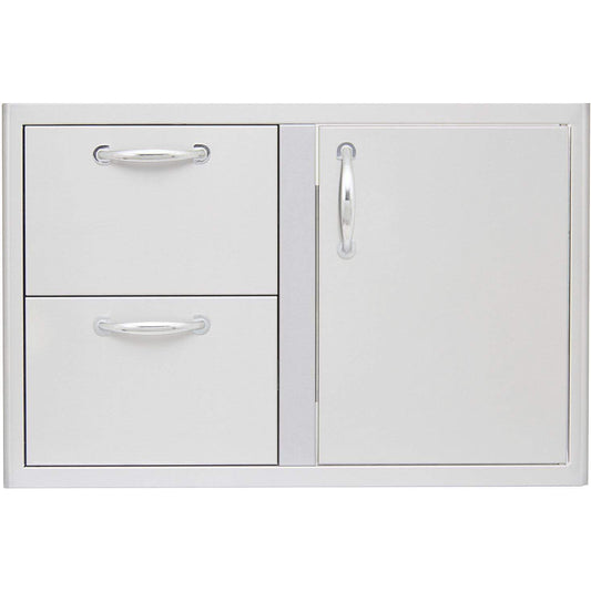 Blaze Gas Grills Accessories Blaze Door and Double Drawer Combo (21"h x 32"w)