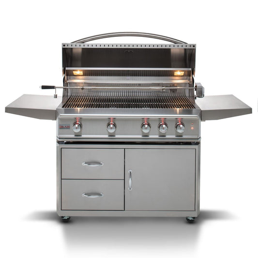 Blaze Gas Grills Blaze Professional LUX 44-Inch 4-Burner | Free Standing | Natural Gas or Propane | Gas Grill With Rear Infrared Burner - BLZ-4PRO