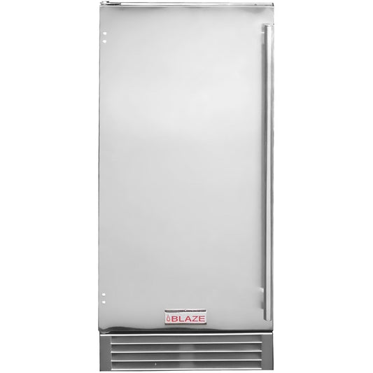 Blaze Outdoor Kitchen Blaze 50 LB. 15 Inch Outdoor Ice Maker with Gravity Drain