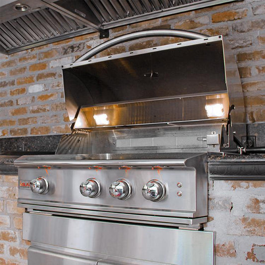 Blaze Outdoor Kitchen Package Blaze Professional Luxury 6-Piece 34-Inch Outdoor Kitchen Package NG/LPG