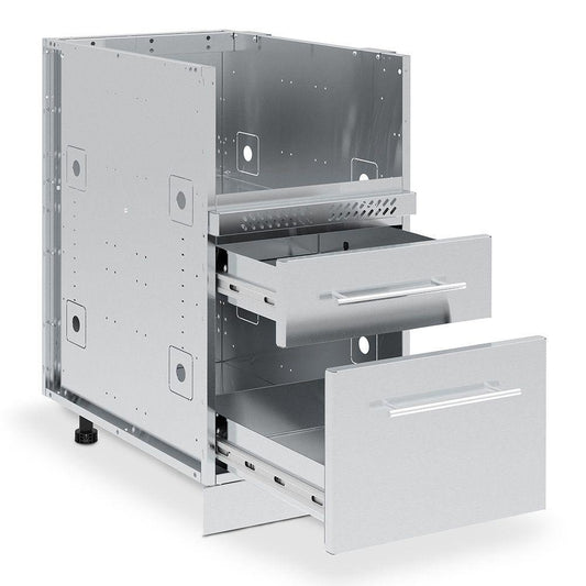 Broil King Drawer / Cabinet Broil King 802400 Stainless Steel Two-Drawer Cabinet