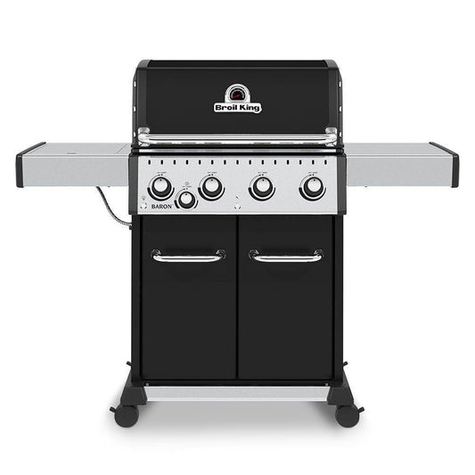 Broil King Freestanding Grill Broil King BR-440 Baron 440 Pro 4-Burner Gas Grill with Side Burner, 57-Inches