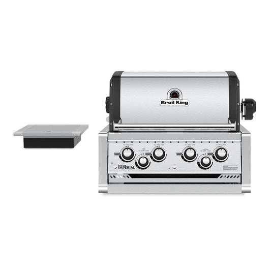 Broil King Freestanding Grill Broil King IMP-490BI Imperial 490 4-Burner Built-In Grill with Side Burner, 26-Inches