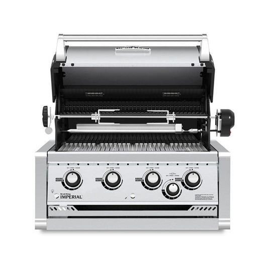 Broil King Freestanding Grill Broil King IMP-S470 Imperial S470 Stainless Steel 4-Burner Built-In Gas Grill Head, 31-Inches