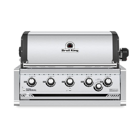 Broil King Freestanding Grill Broil King IMP-S570 Imperial S570 Stainless Steel 5-Burner Built-In Gas Grill Head, 37-Inches
