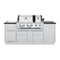Broil King Freestanding Grill Broil King IMP-S690i Imperial S690i Stainless Steel 6-Burner Gas Grill Island, 86-Inches