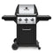 Broil King Freestanding Grill Broil King MON-320 Monarch 320 3-Burner Grill on 2-Wheel Cart, 22-Inches