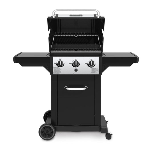 Broil King Freestanding Grill Broil King MON-320 Monarch 320 3-Burner Grill on 2-Wheel Cart, 22-Inches