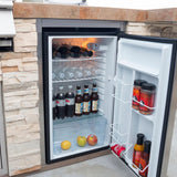 Bull Grills Bull Grills - 20-Inch 4.5 Cu. Ft. Capacity Stainless Steel Compact Refrigerator with Recessed Handle | 11001