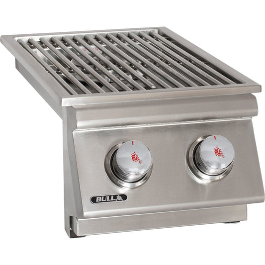 Bull Grills Bull Grills - Built-In Propane Gas Double Side Burner with Removable Lid | 30008