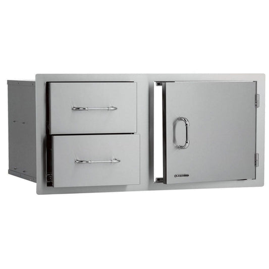 Bull Grills Bull Grills - Stainless Steel Door/Double Drawer Combo, 40.5x22-Inches - 55875
