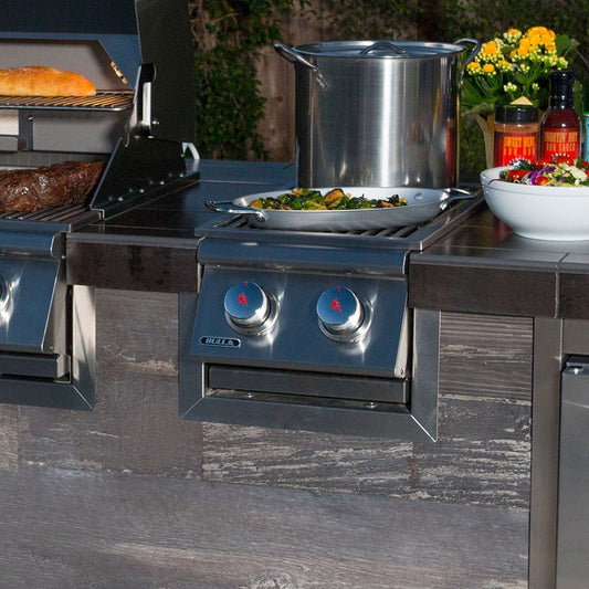 Bull Grills Bull Grills - Stainless Steel Finishing Frame for Built-In Double Side Burner | 93007