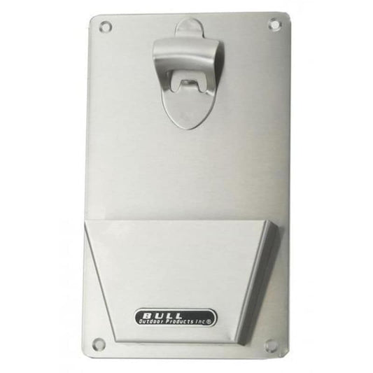 Bull Grills Outdoor Kitchen Acccessories Bull 6-Inch Stainless Steel Bottle Opener With Catch - 66006