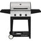 Cadac Cadac Entertainer 3 Propane Gas BBQ Grill with 3 Burners, plus Open Cart with Sides Tables and Tank Storage Shelf