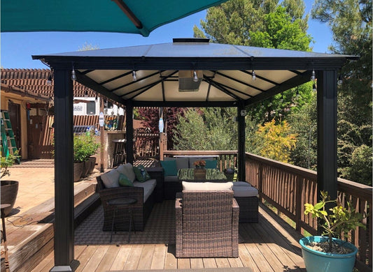 Calcana Commercial Mounted Gas Heaters Calcana Model PH-40HO-5’ High Output, 316 Marine Grade Stainless Steel, Outdoor Patio Heater, Propane | Natural Gas, Patented Modulating Control 20,000 to 40,000 Btu