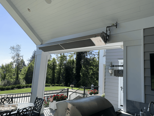 Calcana Commercial Mounted Gas Heaters Calcana Model PH-75HO-10’ High Output, 316 Marine Grade Stainless Steel | Outdoor Patio Heater, Propane or Natural Gas | Patented Modulating Control 37,500 to 75,000 Btu