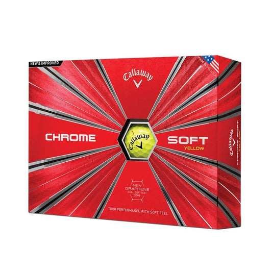 Callaway Golf : Balls Callaway Chrome Soft Triple Track Golf Balls-Dozen-Yellow