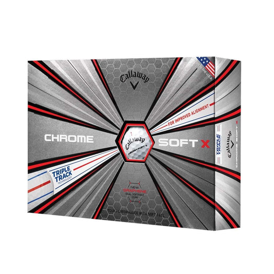 Callaway Golf : Balls Callaway Chrome Soft X Triple Track Golf Balls-Dozen-White