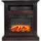 Cambridge Cambridge 33.9-in W Mahogany Fan-Forced Electric Fireplace