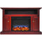 Cambridge Cambridge 47-In. Sorrento Electric Fireplace with Multi-Color LED Insert and Entertainment Stand in Cherry