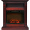 Cambridge Cambridge Sienna 34 In. Electric Fireplace w/ 1500W Log Insert and Cherry Mantel