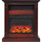 Cambridge Cambridge Sienna 34 In. Electric Fireplace w/ Enhanced Log Display and Cherry Mantel
