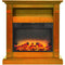 Cambridge Cambridge Sienna 34 In. Electric Fireplace w/ Enhanced Log Display and Teak Mantel