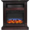 Cambridge Cambridge Sienna 34 In. Electric Fireplace w/ Multi-Color LED Insert and Mahogany Mantel