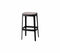 Cane-Line Denmark Black - aluminium / Light grey - Cane-line Focus Cut bar chair, high, stackable (11402)
