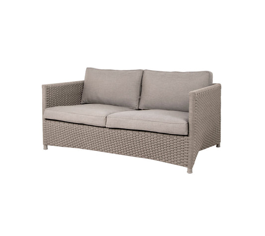 Cane-Line Denmark Cane-line Soft Rope - Taupe incl. Taupe Cane-line Natté cushion set Diamond 2-seater sofa, incl. taupe Cane-line Natté cushion set, Cane-line Soft Rope (8502)