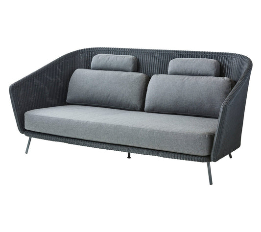 Cane-Line Denmark Cane-line Weave - Graphite - incl. grey Cane-line AirTouch cushion set Mega 2-seater sofa, incl grey. Cane-line AirTouch cushions (55102)