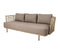 Cane-Line Denmark Cane-line Weave - Natural - incl. taupe Cane-line AirTouch cushion set Sense 3-seater sofa OUTDOOR, incl. taupe Cane-line AirTouch cushions (7543)