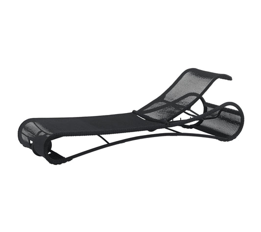 Cane-Line Denmark Chaise Lounge Black / No Cushions Cane-Line Denmark - Escape sunbed