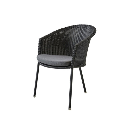 Cane-Line Denmark Graphite - Cane-line Weave / Grey - Cane-line Natté Trinity chair, stackable, Cane-line Weave (5423)