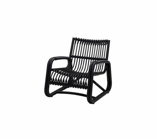 Cane-Line Denmark Outdoor Chairs Lava grey Cane-Line Curve lounge chair OUTDOOR