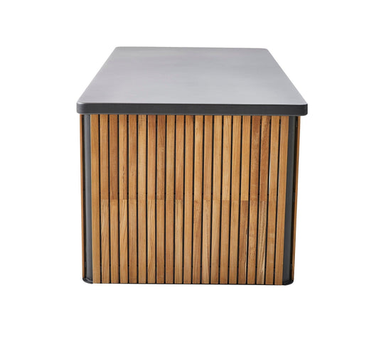 Cane-Line Denmark Outdoor Cushions Teak w/Lava grey aluminium Cane-Line - Combine cushion box, large | 5709