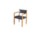Cane-Line Denmark Outdoor Dining Chairs Cane-Line Royal armchair, Teak Frame w. Dark Grey Soft Rope (54601)