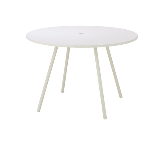 Cane-Line Denmark Outdoor Dining Table White Cane-Line Area table, dia. 110 cm 11010AL