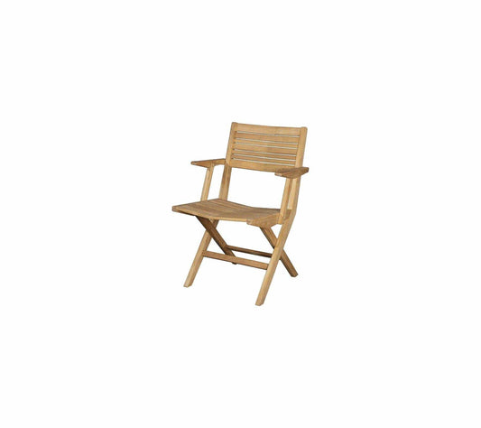 Cane-Line Denmark Outdoor Folding Chairs Flip folding armchair, Teak