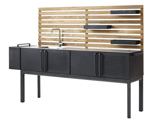 Cane-Line Denmark Outdoor Kitchen Furniture Cane-Line Drop teak wall W3550T